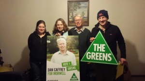 Daniel Caffrey, Greens, Vote Green